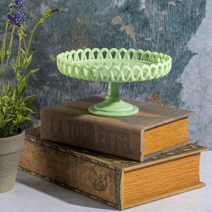 Martha Stewart Highbrook, 8.5" Cake Stand, Green