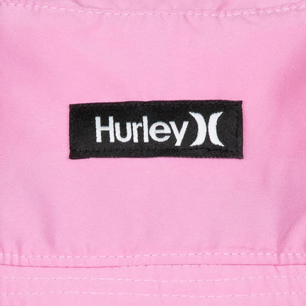 Gorro de cubo Hurley para niños, rosa enjuagado, 2-4T