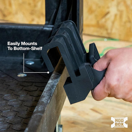 Klein Tools 54852MB MODBox Utility Cart Conduit Bender Holder, Snaps in to Securely Hold 1/2, 3/4 or 1-Inch Conduit Bender, Brooms, Mops