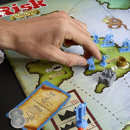 Hasbro Risk Europe Strategy Board Game by Hasbro - Perfect Game for The Entire Family - Multiplayer Conquest of 7 Unique Kingdoms - Accept Secret Missions, Fight Battles, Take Over Medieval Europe