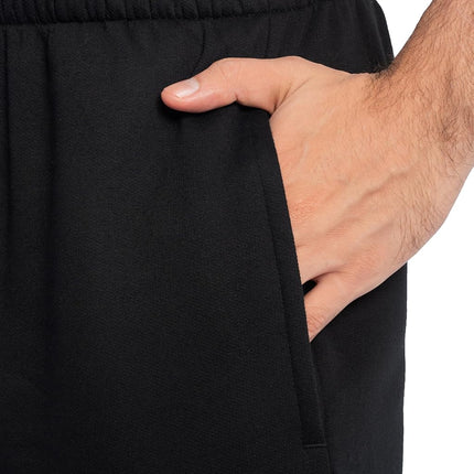 Fruit of the Loom Men's Eversoft Fleece-Jogginghose mit Taschen, Entspannte Passform, Feuchtigkeitsableitend, Atmungsaktiv, Konisch Zulaufende Sweathose Sweatpants, Black, M