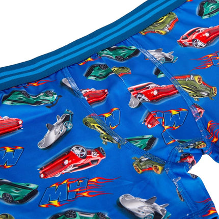 Hot Wheels Boys' Boxerbriefs and Briefs Available in Sizes 2/3t, 4t, 4, 6, 8 and 10, 7-Pack Athletic Boxer Brief, 6