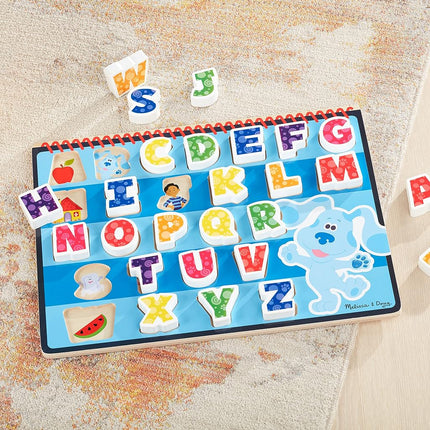 Melissa & Doug Blue's Clues & You! Wooden Chunky Puzzle - Alphabet
