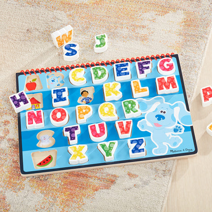 Melissa & Doug Blue's Clues & You! Wooden Chunky Puzzle - Alphabet