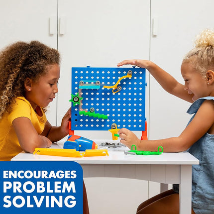 Learning Resources Design & Drill Marble Maze, Fine Motor Skills Construction Toy Marble Run
