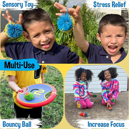 Stringy Balls & Fidget Toys for Kids 20 Pack - Party Bag Fillers for All Ages Classroom School - Birthday Toddler Gifts for Boys & Girls - Sensory Party Favours 3 4 5 6 7 8 + Year Old Gift Idea