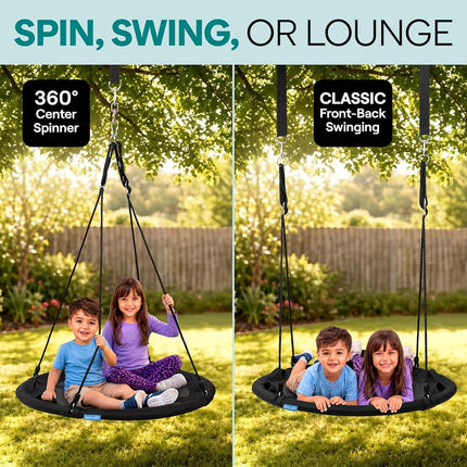 SereneLife Tree Swing for Kids, Outdoor Swing Seat, 700lb Capacity
