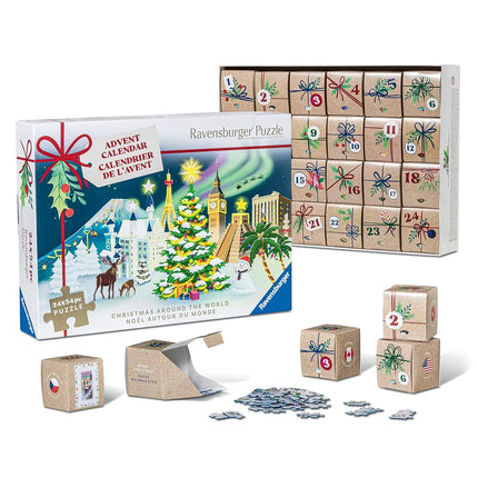 Ravensburger Puzzle-Adventskalender - 24 Weihnachts-Puzzles mit je 54 Teilen