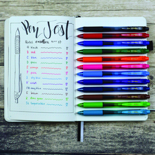 Pentel EnerGel X Orange - Pack of 12
