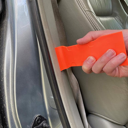 Lisle Trim Removal Tool - Ford - Automotive Trim Removal Tools - Hard Plastic, Glass Reinforced Nylon, Neon Orange