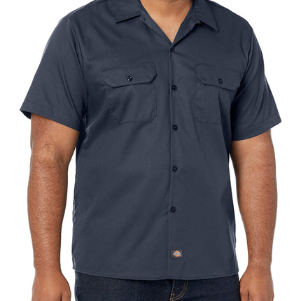 Dickies Men's Short-sleeve Flex Work Slim Fit Butt