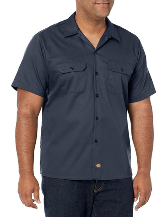 Dickies Men's Short-sleeve Flex Work Slim Fit Butt