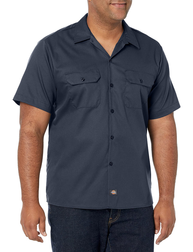 Dickies Men's Short-sleeve Flex Work Slim Fit Butt