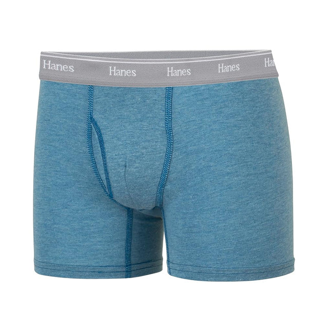 Hanes Boys Originals Boxer Briefs, Tween Boy Underwear, Cotton Stretch, 6-Pack, Tan/Blue Oasis/Cargo Olive/Grey - 6 Pack, Small