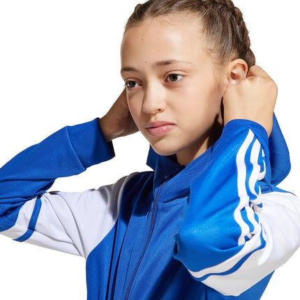 Adidas Squadra 25 Hoodie Jacket, Royal Blue/White, M Unisex Children