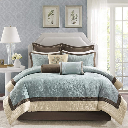Madison Park Juliana Comforter Set, Queen, Blue(MP