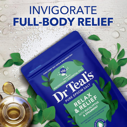 Dr Teal's Epsom Salts Eucalyptus 3Lb 1.36Kg