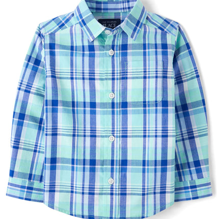 The Children's Place Baby Boys' and Toddler Poplin