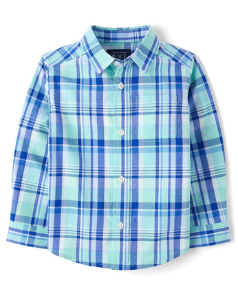 The Children's Place Baby Boys' and Toddler Poplin