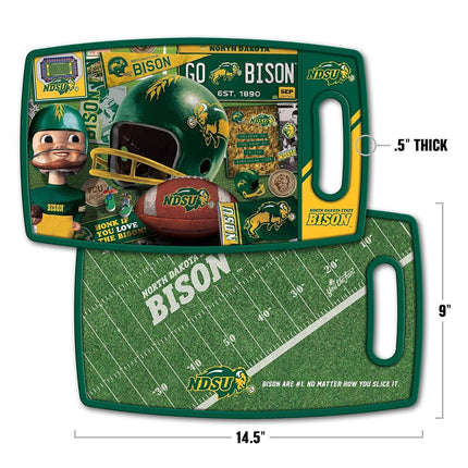YouTheFan NCAA North Dakota State Bison Planche à découper style rétro