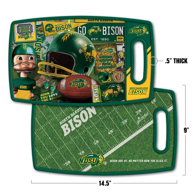 YouTheFan NCAA North Dakota State Bison Retro Series Cutting Board