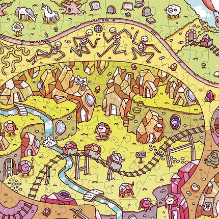 The Crystal Caves • 1000 Piece Jigsaw Puzzle from The Magic Puzzle Company • Series Two