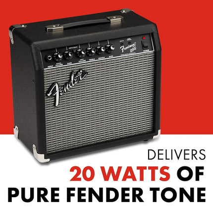 Ampli guitare Fender Frontman 20G, 20 Watts, avec garantie de 2 ans Haut-parleur Fender Special Design de 6 pouces, Noir