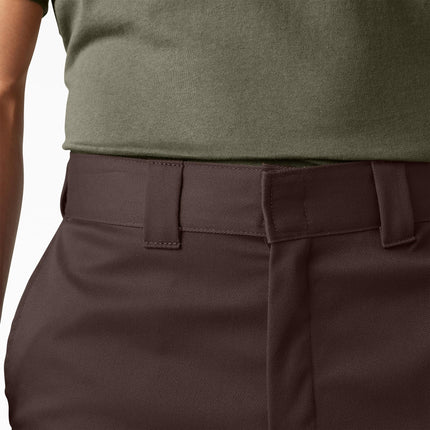 Dickies Pantalón de trabajo flexible 874 para hombre, marrón oscuro, 32W x 30L