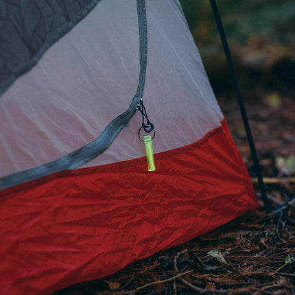Gear Aid Ni Glo, 2” Glowing Keychain for Camping, Scuba and Night Fishing, Clear, 2-pk