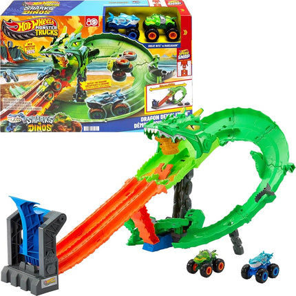 ​Hot Wheels Monster Trucks Sharks vs. Dinos Dragon