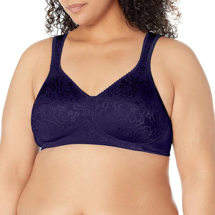 Playtex Women's 18 Hour 4745 Ultimate Lift & Support Wireless Full-Coverage Bra, Single or 2 Pack, Blue Velvet, 40C