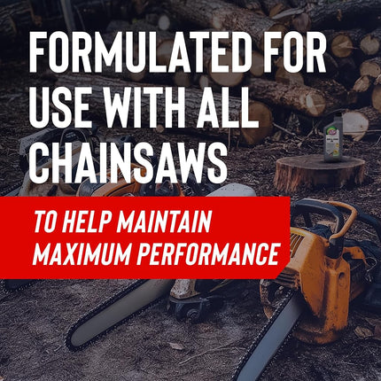 STP Premium Bar and Chain Oil, 32 fl oz, Chainsaw Oil that Minimizes Bar and Chain Wear, Reduces High-Speed Throw-Off, and Minimizes Resin Buildup