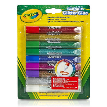 Crayola Washable Glitter Glue Pens, Pack of 9