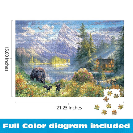 Buffalo Games - Mountain Morning - 500 Piece Jigsaw Puzzle for Adults