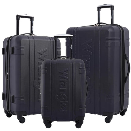 Wrangler 3 Piece Astral Travel Luggage Set, Dark Sapphire