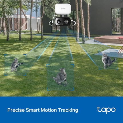 TP-Link Tapo Indoor/Outdoor Pan/Tilt Security Camera for Baby Monitor, Pet Camera w/Motion Detection, 1080P, 2-Way Audio, Night Vision, Cloud&SD Card Storage, Works with Alexa & Google Home (C206)
