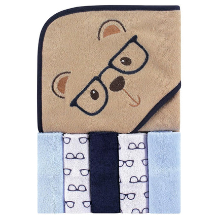 Luvable Friends Hooded Towel and 5 Washcloths, Gir