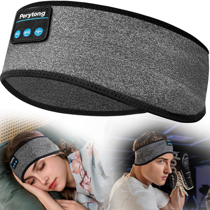 Perytong Sleep Headphones Headband with HD Speakers - Noise Cancelling, For Side Sleepers, Workout, Jogging, Yoga