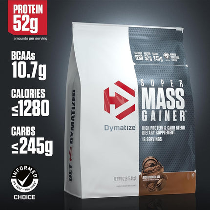 Dymatize Super Mass Gainer - Rich Chocolate, 5.44 kg (33152A)