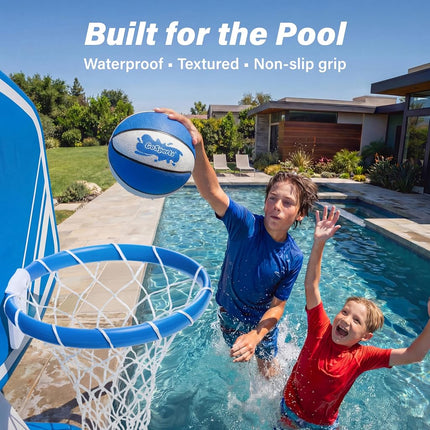 GoSports Water Basketballs 2 Pack - Size 3 (7 Inch), Great for Swimming Pool Basketball Hoops