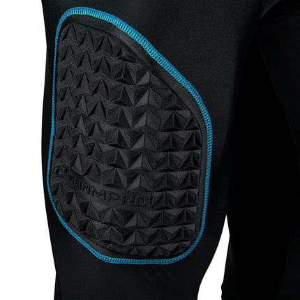 Champro Bull Rush Children's Belt 7 Pads Black/Blue Optic Size XL