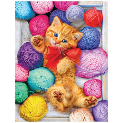 Cra-Z-Art - RoseArt - Kodak Premium - Cuddly Yarn Box - 100 Piece Jigsaw Puzzle