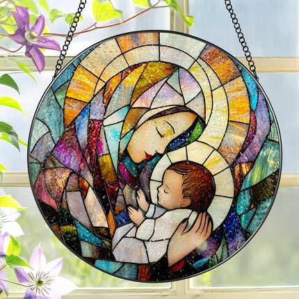 Baby Jesus and The Holy Mother Mary Sun Catcher, 8