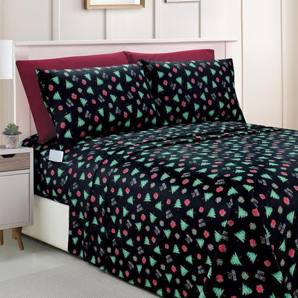 Elegant Comfort Luxury Soft Bed Sheets Holiday Pat