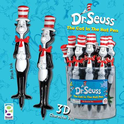 DR SEUSS CAT IN THE HAT PEN 12/TUB