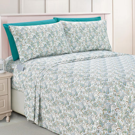 Elegant Comfort Luxury Soft Bed Sheets Paisley Pat