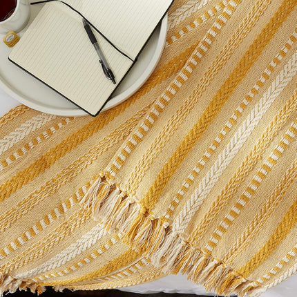 DII Throw, Cotton, Honey Gold, 50x60