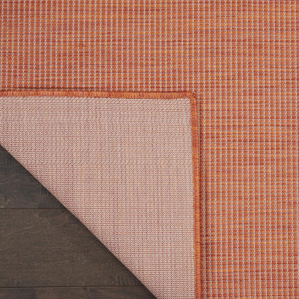 Nourison Positano Indoor/Outdoor Terracotta 2'2" x 10' Area Rug, Easy Cleaning, Non Shedding, Bed Room, Living Room, Dining Room, Backyard, Deck, Patio (2x10)