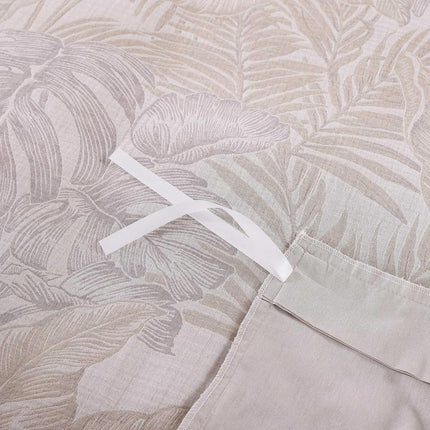 Tommy Bahama - Duvet Cover Set, Luxuriously Soft Bedding with Matching Shams, All-Cotton Yarn-Dye Fabric, Cozy Home Essentials (Jungle Palms Beige, Full/Queen)