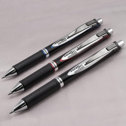 Pentel EnerGel PRO Permanent Gel Pen, Medium Line, Red Ink, BLP77BP2B (Pack of 2)